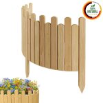 Floranica bordure jardin 40 cm naturel 100cm clture bois flexible palissade rouleau bordure bord pelouse ...
