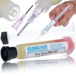 Flux de soudure rma - 223 ? gel no clean 10cc avec poussoir et aiguille prcision pour lectronique