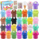 Jeu de p�te � modeler - cuneary - lot 30 mini slimes - 30 couleurs - super doux non collant - parfum� ...