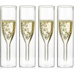 Fl�tes � champagne - non sp�cifi� - double paroi - verre borosilicate - 4 pi�ces - 115 ml - keeper