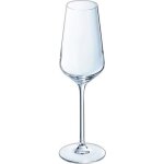 Fltes  champagne ultime - cristal darques - 21cl - lot de 6 - verre ultra transparent - keeper
