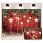 Toile de fond - nol - rouge - 210x150cm - vinyle - toiles scintillantes