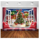 Fond de noltissu de fond de nol dhiverdcoration murale de maison pliableaccessoires photopour fentre ...