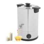 Fondeur de cire lectrique commercial de 12 l - appareil de fusion de cire en acier inoxydable pour la ...