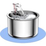 Fontaine � eau - ultra silencieuse - acier inoxydable - 2 litres - pour chats et chiens