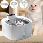Fontaine  eau pour chat - sans fil - 3. 2l - dtecteur de mouvement - automatique - batterie 4000mah ...
