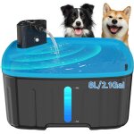 Fontaine a eau pour chien sans fil8l fontaine chat / grand chien avec dtecteur de mouvement(cyan)