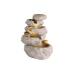Fontaine - edm - mod�le pierre - int�rieur - 3 leds - 18x23x35 cms