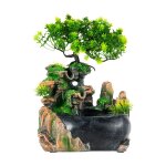 Fontaine dint�rieur avec �clairage led fontaine de table salon bureau cascade desktop bonsai ornament ...