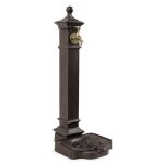 Fontaine de jardin - aluminium - m�tal - marron - d�coration dautrefois