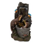 Fontaine de jardin cascade lectrique  otter oasis  extrieure led pompe