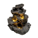Fontaine de jardin cascade lectrique  rustic rapids  extrieure led pompe