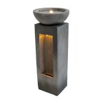 Fontaine de jardin cascade �lectrique � serenity falls � ext�rieure led pompe