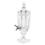 Fontaine � jus - glassware - 3l - verre r�sistant - robinet en m�tal - transparent