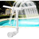 Fontaine piscine cascade exterieur avec deux t�tes de fontaine accessoires piscine hors sol avec adaptateur ...