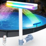 Fontaine piscine led rechargeable kingsom avec tlcommande cascade ajustable 10000mah - accessoires ...