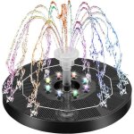 Fontaine solaire 3w flottante fontaine solaire exterieure de jardin fontaine solaire pour bassin exterieur ...