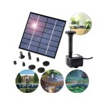 Fontaine solaire extérieur flottante 1. 4w pompe bassin solaire avec batterie et 5 buses pour bain doiseaux ... Fontaine solaire extérieur flottante 1. 4w pompe bassin solaire avec batterie et 5 buses pour bain doiseaux ...