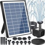 Fontaine solaire extrieure de jardin 65w pompe solaire bassin exterieur solaire flottant extrieur fontaine ...