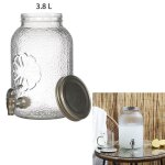 Fontaine - m6 - citron - 38l - verre - transparent - design élégant Fontaine - m6 - citron - 38l - verre - transparent - design élégant