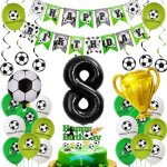 Football 8 ans ballon anniversaire garon decoration[bal1098]