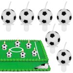 Football bougies danniversaire pics à gâteau fête danniversaire footballeur set 6 pièces 37 cm Football bougies danniversaire pics à gâteau fête danniversaire footballeur set 6 pièces 37 cm