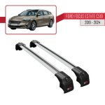 Compatible avec ford focus estate (c519) 2019 - 2024 barres de toit ace - 2 railing porte - bagages de ...
