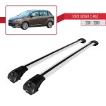 Pour ford grand c - max 2011 - 2019 barres de toit ace - 1 railing porte - bagages de voiture / gris