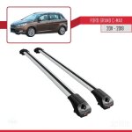 Compatible avec ford grand c - max (c344) 2011 - 2019 ace - 1 barres de toit railing porte - bagages ...