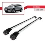 Pour ford kuga 2013 - 2018 barres de toit ace - 1 railing porte - bagages de voiture / gris Pour ford kuga 2013 - 2018 barres de toit ace - 1 railing porte - bagages de voiture / gris