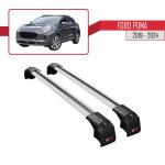 Compatible avec ford puma 2019 - 2024 ace - 2 barres de toit railing porte - bagages de voiture (gris) ...