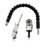 Foret  angle droit et kit dextension dangle flexible renvoi dangle visseuse coude 105 degrs hexagonale ...