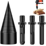 Foret À bois pour fendre du 32mmfendeuse perceusetige conique fendeuse boisdurable en acier avec 3 poignées ... Foret À bois pour fendre du 32mmfendeuse perceusetige conique fendeuse boisdurable en acier avec 3 poignées ...