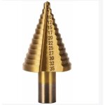 Foret �tag� hss m�tal 5 - 35 mm foret �tag� conique professionnel en titane avec bo�tier pour bois plastique ...