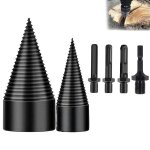 Foret de fendage de bois 32 mm + 42 mm fendeur de b�ches �lectrique avec 4 poign�es foret � bois de chauffage ...