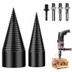 Foret de fendage de bois 32mm + 42mm fendeur de buche foret conique avec 4 poign�es foret � bois pour ...