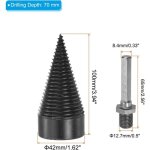 Foret fendeur de b�ches de 42 mm forets amovibles perceuses �lectriques tournevis conique � tige hexagonale ...