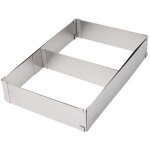 Moule  gteau - kinghoff - kh - 1907 - rectangulaire - rglable - acier inoxydable