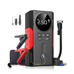Fosmet - booster de batterie - 39800mah - 12v jump starter avec gonfleur 150psi - lamp led - cran lcd ...