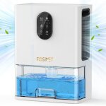 Fosmet dshumidificateur dair 3000 ml silencieux avec led 7 colores / dgivrage automatique / minuterie ...
