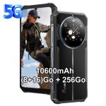 Fossibot f109 5g smartphone robuste 24go + 256go 675 10600mah 50mp android 14 ip68 antichoc tlphone ...