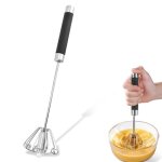 Fouet cuisine inoxydable batteur manuel multifonctionnel petit fouet cuisine semi - automatique fouet ...