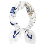 Foulard carr en satin de soie pour femme taille moyenne 275  275 pouces