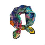 Foulard carr en soie de mrier pour femme - foulard pour femme - foulard en soie - 21 x 21