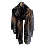 Foulard femme 100�% polyester 180 x 83 cm 168069