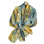 Foulard femme 100% polyester effet soie 180 x 85 cm 647637