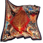 Foulard femme 100% polyester effet soie 180 x 90 cm 851742