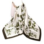 Foulard femme carr 90 x 90 cm polyester effet satin doux 94750