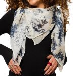 Foulard kaki / noir femme kaporal velle