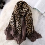 Foulard satin imprim lopard